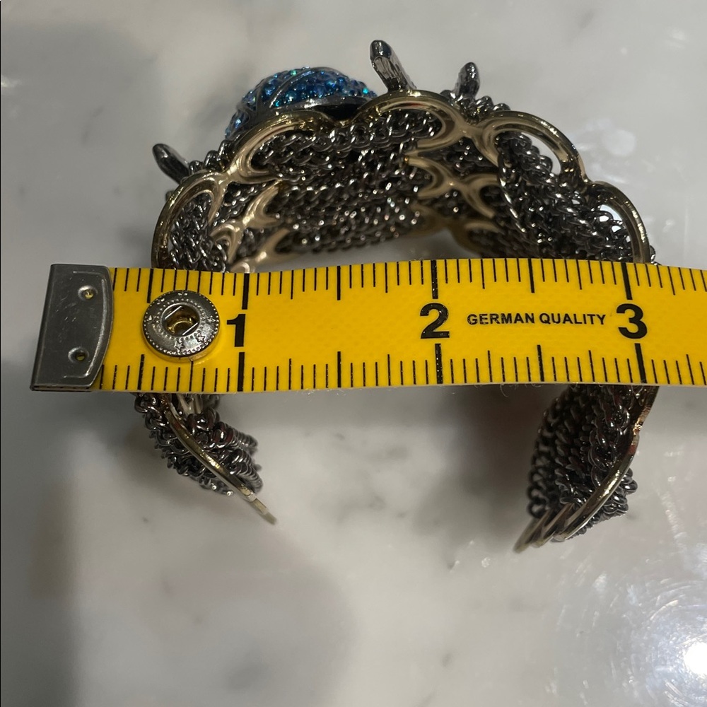 Betsey Johnson Blue and Purple Crystal Spider Bracelet - Picture 6 of 8